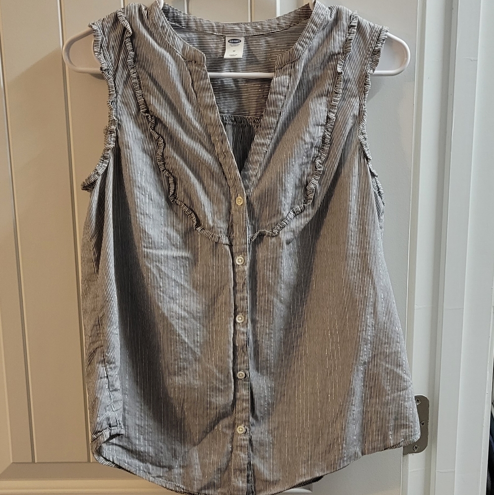 Button down tank top